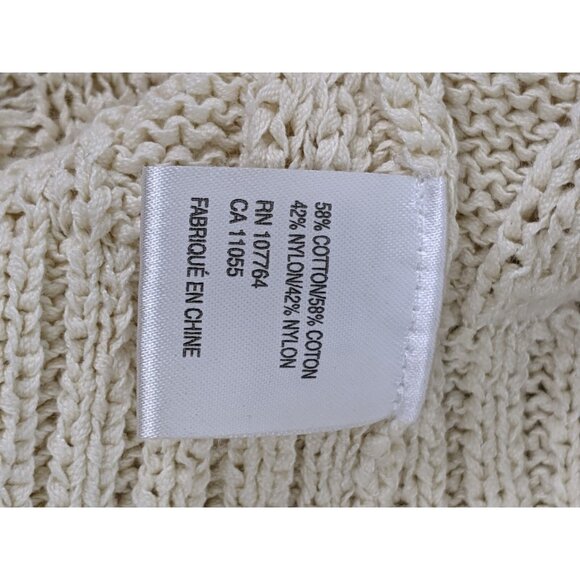 Anthropologie One Girl Who Wisdom Long Knit Cardigan Sweater One Size Cream - Picture 8 of 13